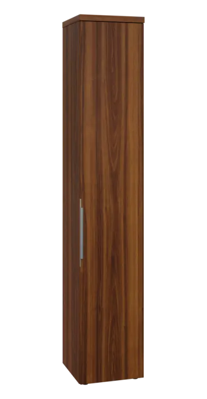 SIN 6 - 4D kancelářská skříň, 1-dveřová, pravá, 2170x400x400, ořech královský